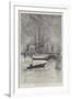 The Hamburg Dock Strike, an Idle Port-Henry Charles Seppings Wright-Framed Giclee Print