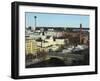 The Hameenkatu Bridge Crosses River Tammerkoski by Tampere Theatre in Tampere, Pirkanmaa, Finland-Stuart Forster-Framed Photographic Print