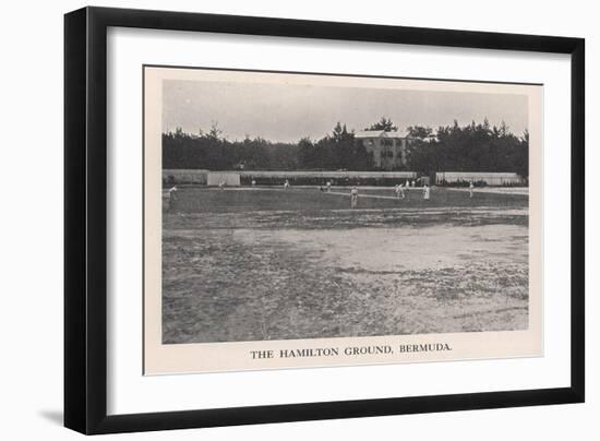 The Hamilton Cricket Ground, Bermuda, 1912-HP Baily-Framed Giclee Print