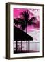 The Hammock and Palm Tree at Sunset - Beach Hut - Florida-Philippe Hugonnard-Framed Photographic Print