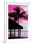 The Hammock and Palm Tree at Sunset - Beach Hut - Florida-Philippe Hugonnard-Framed Photographic Print