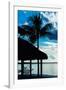 The Hammock and Palm Tree at Sunset - Beach Hut - Florida-Philippe Hugonnard-Framed Photographic Print