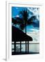 The Hammock and Palm Tree at Sunset - Beach Hut - Florida-Philippe Hugonnard-Framed Premium Photographic Print