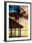 The Hammock and Palm Tree at Sunset - Beach Hut - Florida-Philippe Hugonnard-Framed Photographic Print