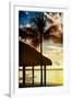 The Hammock and Palm Tree at Sunset - Beach Hut - Florida-Philippe Hugonnard-Framed Photographic Print