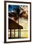 The Hammock and Palm Tree at Sunset - Beach Hut - Florida-Philippe Hugonnard-Framed Photographic Print