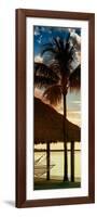 The Hammock and Palm Tree at Sunset - Beach Hut - Florida-Philippe Hugonnard-Framed Photographic Print