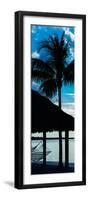 The Hammock and Palm Tree at Sunset - Beach Hut - Florida-Philippe Hugonnard-Framed Premium Photographic Print