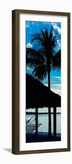 The Hammock and Palm Tree at Sunset - Beach Hut - Florida-Philippe Hugonnard-Framed Photographic Print