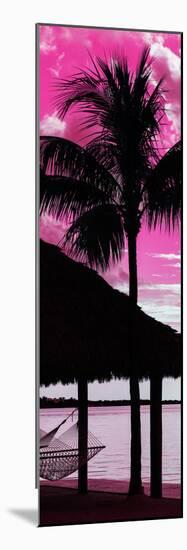 The Hammock and Palm Tree at Sunset - Beach Hut - Florida-Philippe Hugonnard-Mounted Photographic Print