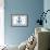 The Hamptons, New York - Blue and White Anchor-Lantern Press-Framed Art Print displayed on a wall