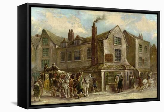 The Hand and Shears, Smithfield, London-J.C. Maggs-Framed Stretched Canvas