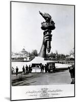 The Hand and Torch of the Statue of Liberty, 1876 (B/W Photo)-American Photographer-Mounted Giclee Print