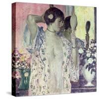 The Hand Mirror-Frederick Carl Frieseke-Stretched Canvas