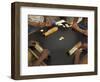 The Hands of a Group of Four People Playing Dominos in the Street Centro Habana-Eitan Simanor-Framed Photographic Print