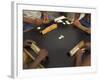 The Hands of a Group of Four People Playing Dominos in the Street Centro Habana-Eitan Simanor-Framed Photographic Print