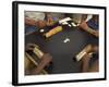 The Hands of a Group of Four People Playing Dominos in the Street Centro Habana-Eitan Simanor-Framed Photographic Print