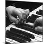 The Hands of Pianist Josef Hofmann on Piano Keyboard-Gjon Mili-Mounted Premium Photographic Print
