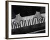 The Hands of Pianist Josef Hofmann Photographed from Above to Show the Reach of His Small Hands-Gjon Mili-Framed Premium Photographic Print