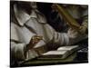 The Hands of St Albert as He Writes-null-Stretched Canvas