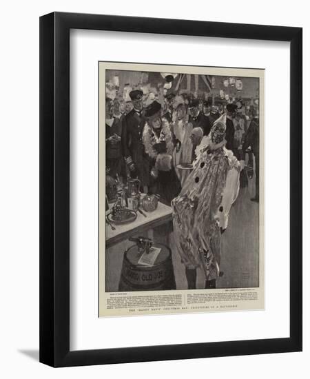 The Handy Man'S Christmas Day, Festivities on a Battleship-Frank Craig-Framed Giclee Print