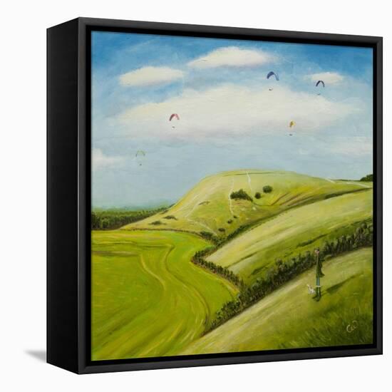 The Hang Gliders-Chris Ross Williamson-Framed Stretched Canvas