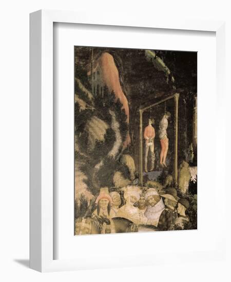The Hanged Men, Detail from St George and the Princess, 1433-1435-Antonio Pisanello-Framed Giclee Print