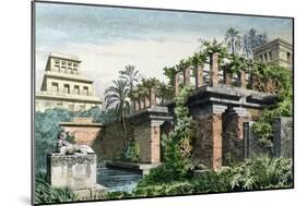 The Hanging Gardens of Babylon, from a Series of the "Seven Wonders of the World"-Ferdinand Knab-Mounted Giclee Print