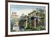 The Hanging Gardens of Babylon, from a Series of the "Seven Wonders of the World"-Ferdinand Knab-Framed Giclee Print