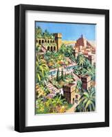The Hanging Gardens of Babylon-Green-Framed Giclee Print