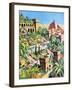 The Hanging Gardens of Babylon-Green-Framed Giclee Print