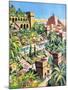The Hanging Gardens of Babylon-Green-Mounted Giclee Print