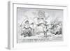 The Hanoverian Horse and British Lion, 1784-Thomas Rowlandson-Framed Giclee Print