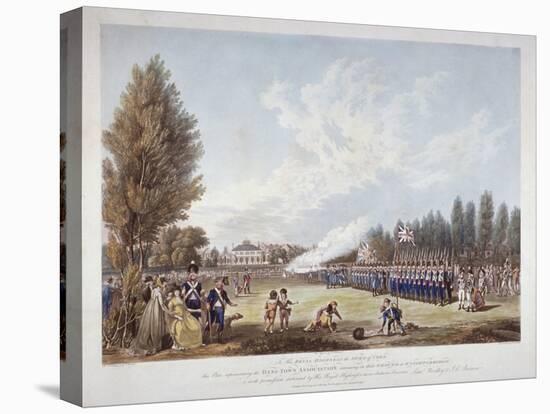 The Hans-Town Association Exercising at their Ground in Knightsbridge, London, 1799-Joseph Constantine Stadler-Stretched Canvas