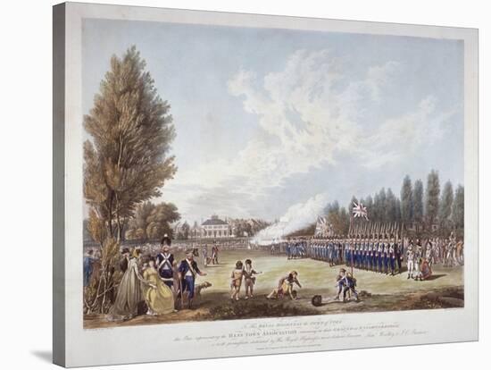 The Hans-Town Association Exercising at their Ground in Knightsbridge, London, 1799-Joseph Constantine Stadler-Stretched Canvas