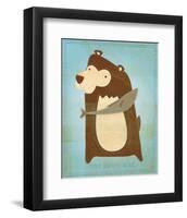 The Happy Bear-John Golden-Framed Art Print