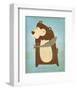 The Happy Bear-John Golden-Framed Art Print