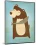 The Happy Bear-John Golden-Mounted Art Print