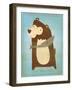 The Happy Bear-John W Golden-Framed Giclee Print