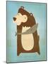 The Happy Bear-John W Golden-Mounted Giclee Print