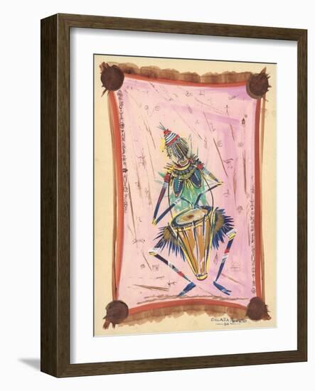 The Happy Drummer, 2004-Oglafa Ebitari Perrin-Framed Giclee Print