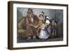 The Happy Family, 1847-Paul Gavarni-Framed Giclee Print