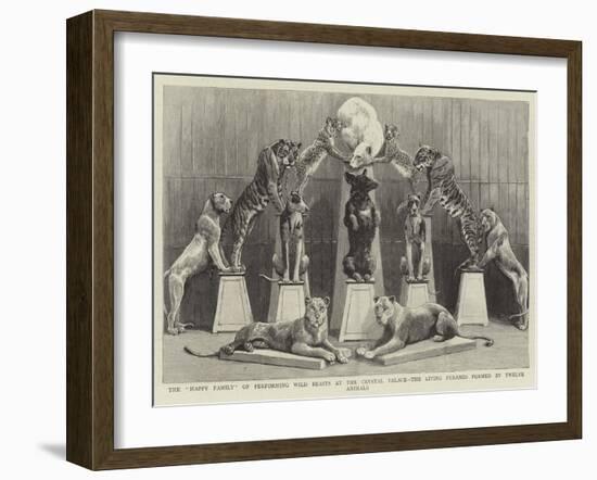 The Happy Family of Performing Wild Beasts at the Crystal Palace-null-Framed Giclee Print