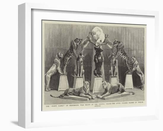 The Happy Family of Performing Wild Beasts at the Crystal Palace-null-Framed Giclee Print