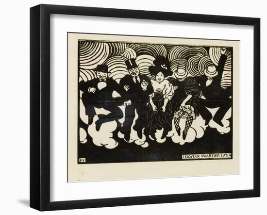 The Happy Latin Quarter-Félix Vallotton-Framed Giclee Print