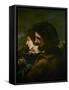 The Happy Lovers-Gustave Courbet-Framed Stretched Canvas