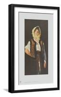 The Happy Peasant Woman-Nicolae Grigorescu-Framed Collectable Print