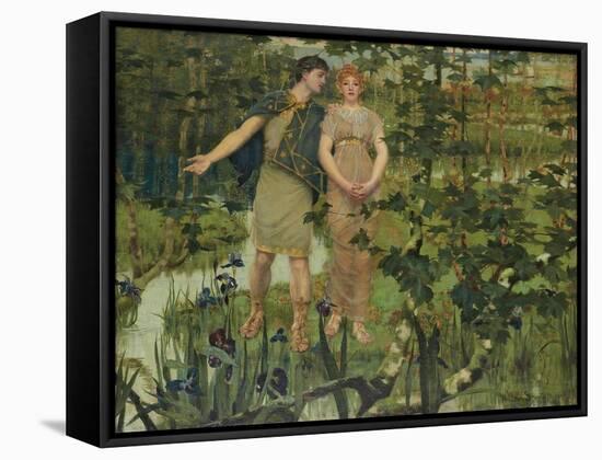 The Happy Valley-William Stott-Framed Stretched Canvas