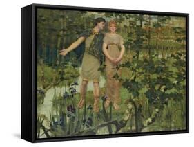 The Happy Valley-William Stott-Framed Stretched Canvas