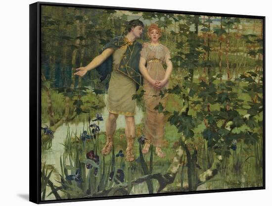 The Happy Valley-William Stott-Framed Stretched Canvas